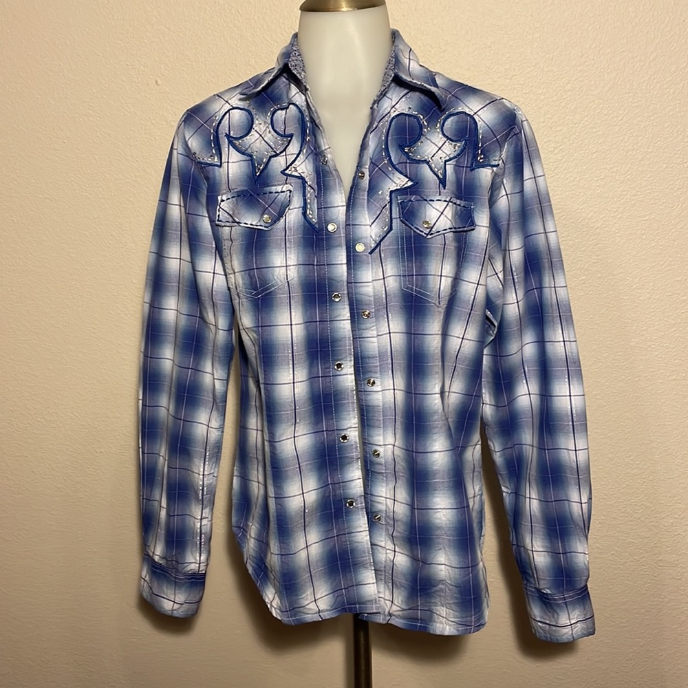 Tired heart, women’s, cow girl shirt - Picture 3 of 13